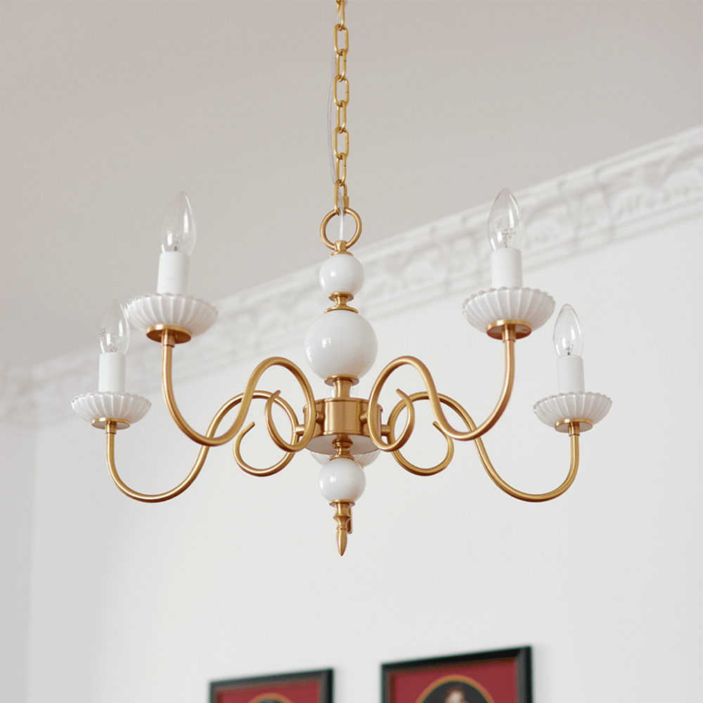 Lustre Crème style Médiéval