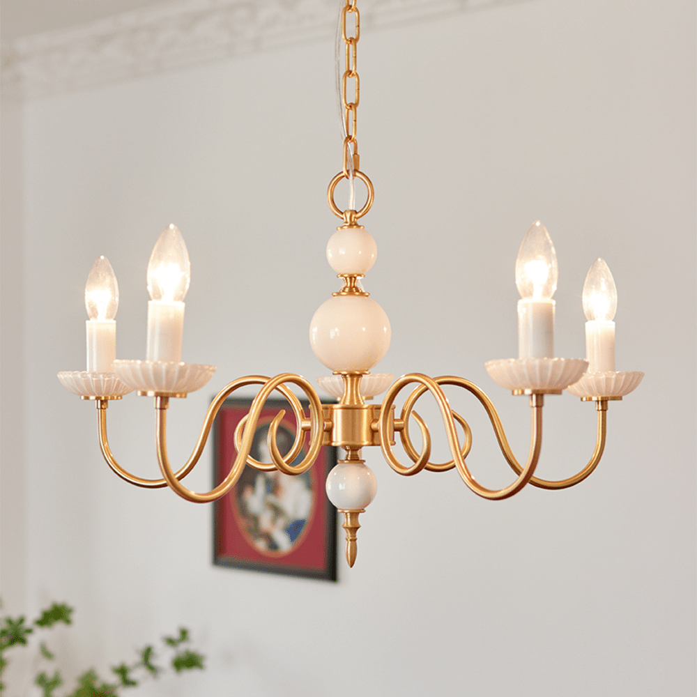 Lustre Crème style Médiéval