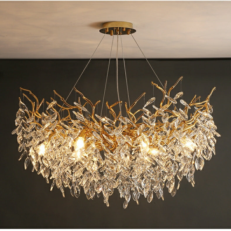 Lustre Cristal Style Français