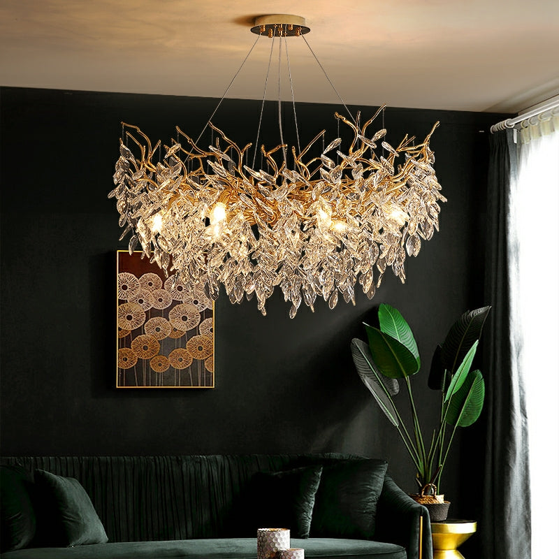 Lustre Cristal Style Français
