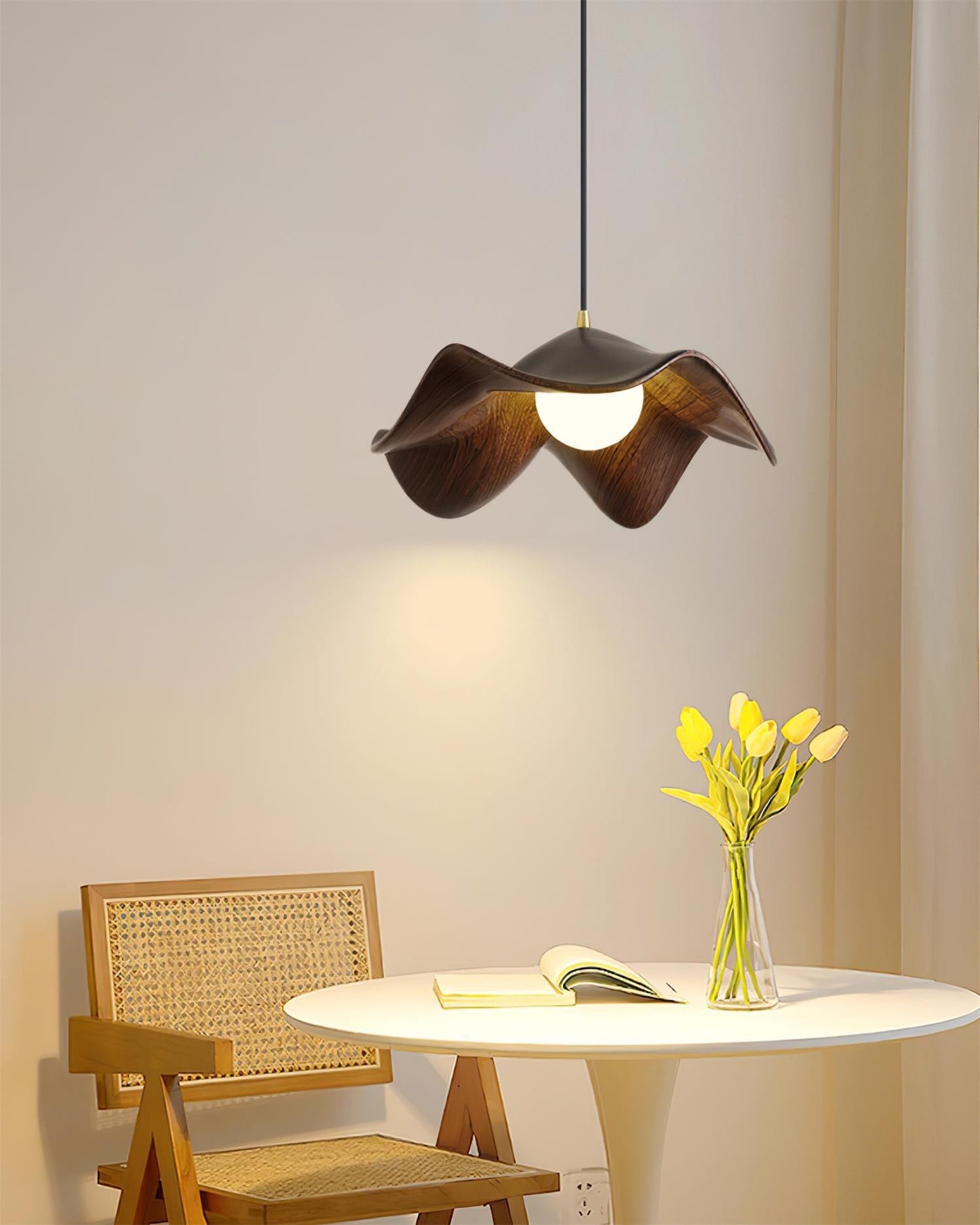 Suspension Luminaire en Forme de Feuille Lotus