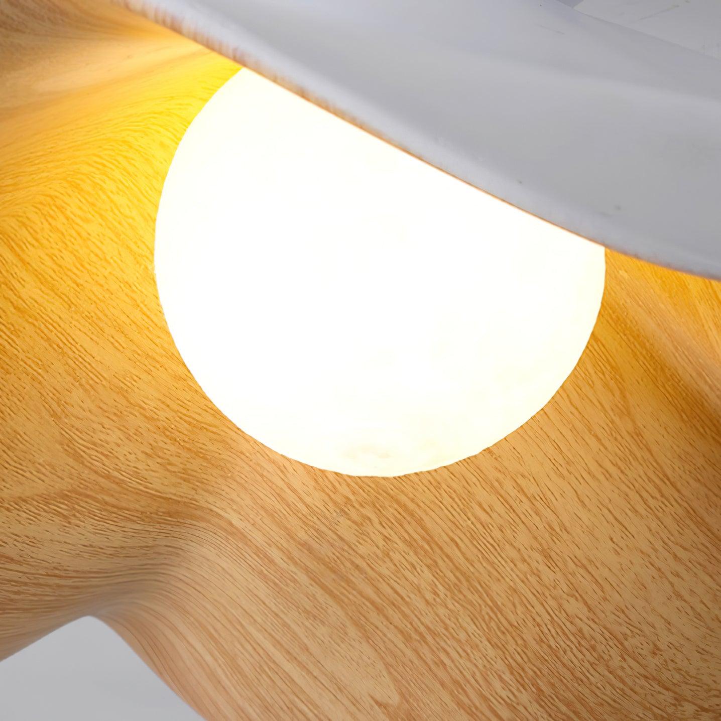 Suspension Luminaire en Forme de Feuille Lotus
