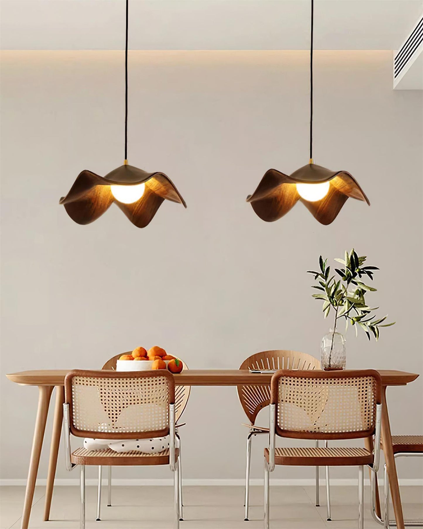 Suspension Luminaire en Forme de Feuille Lotus