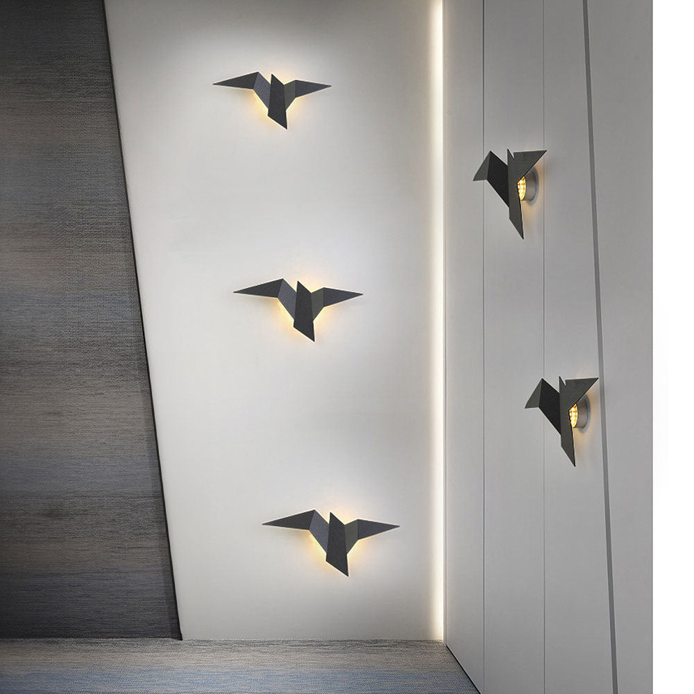 Applique Murale Forme Oiseau en Fer