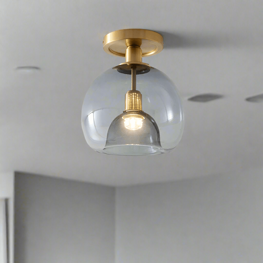 Plafonnier Contemporain en verre