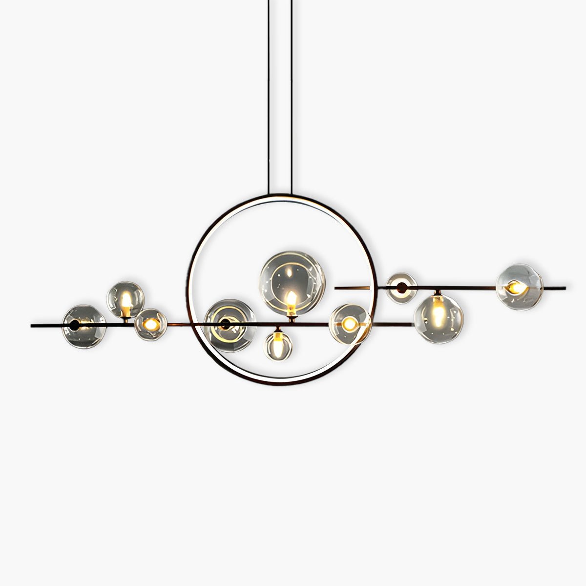 Lustre - Suspension Moderne En Forme de Globe En Verre