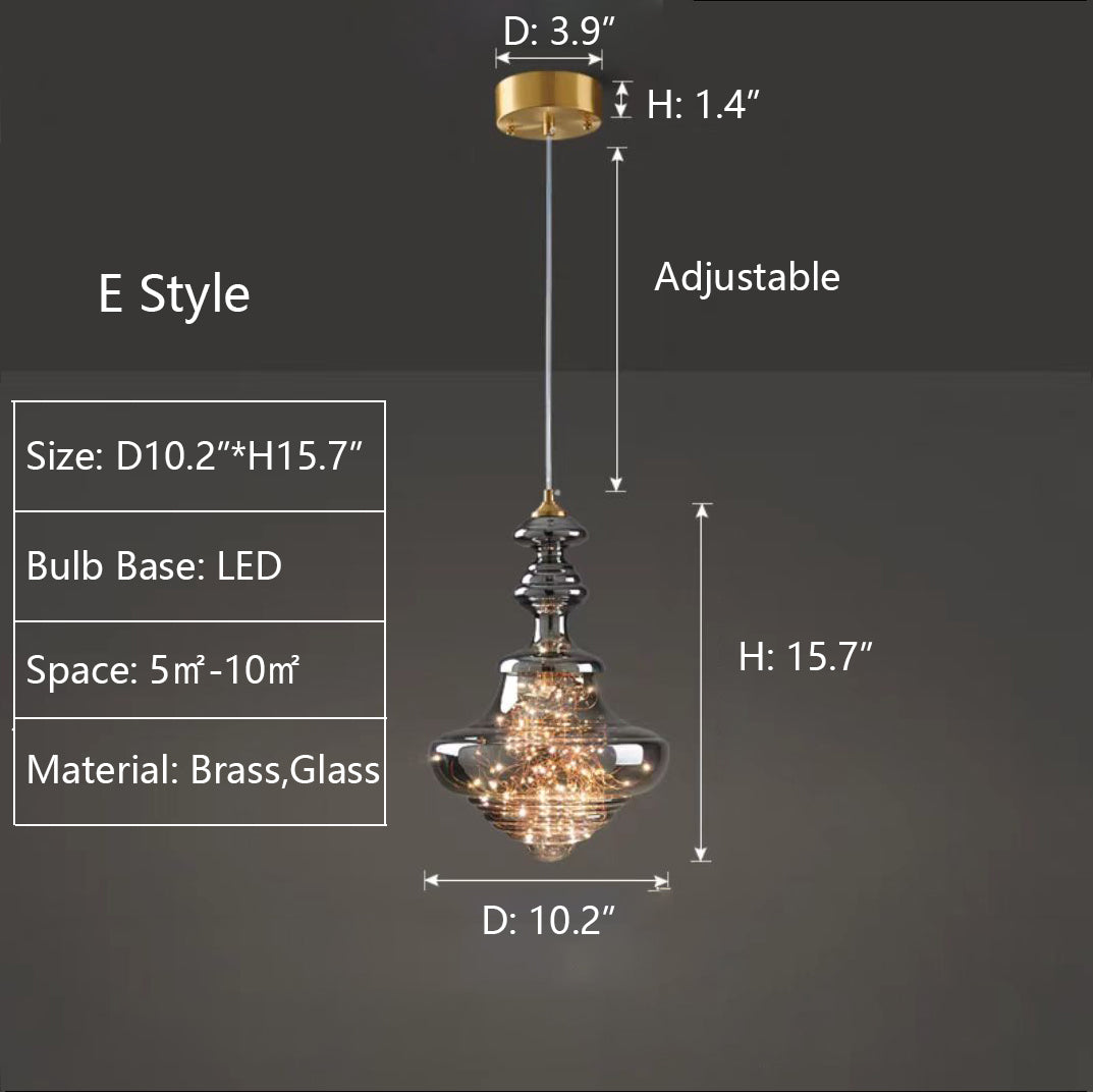 Suspension Luminaire Crystal Verre Luxueux