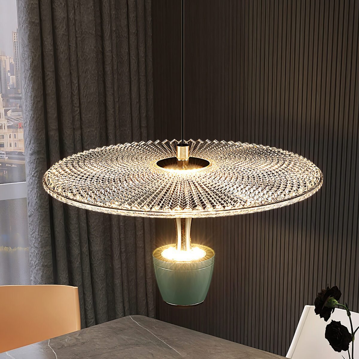 Suspension Luminaire Acrylique Moderne