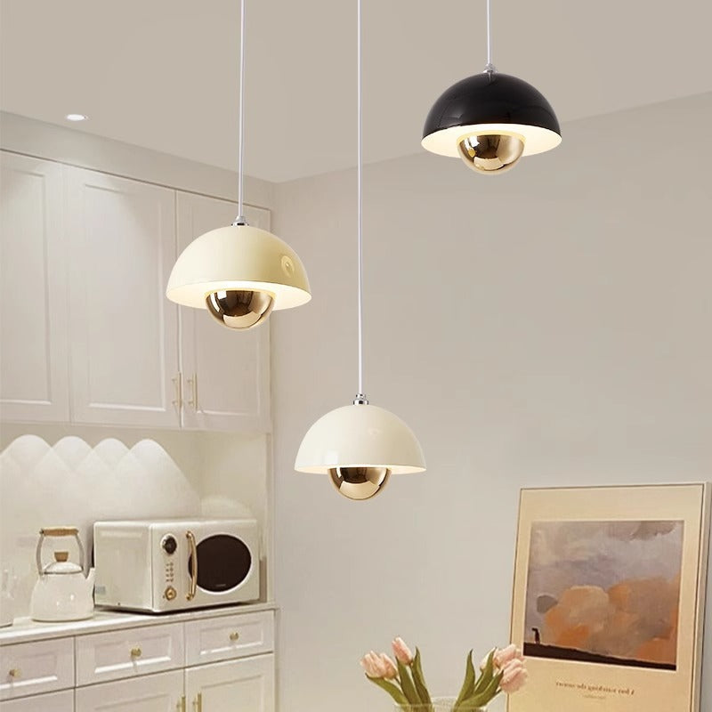 Suspension Luminaire Macaron en Forme de Bouton de Fleur