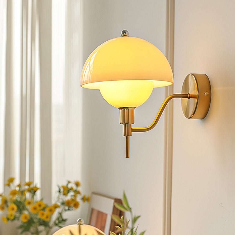 Applique Murale Champignon Crème Douce
