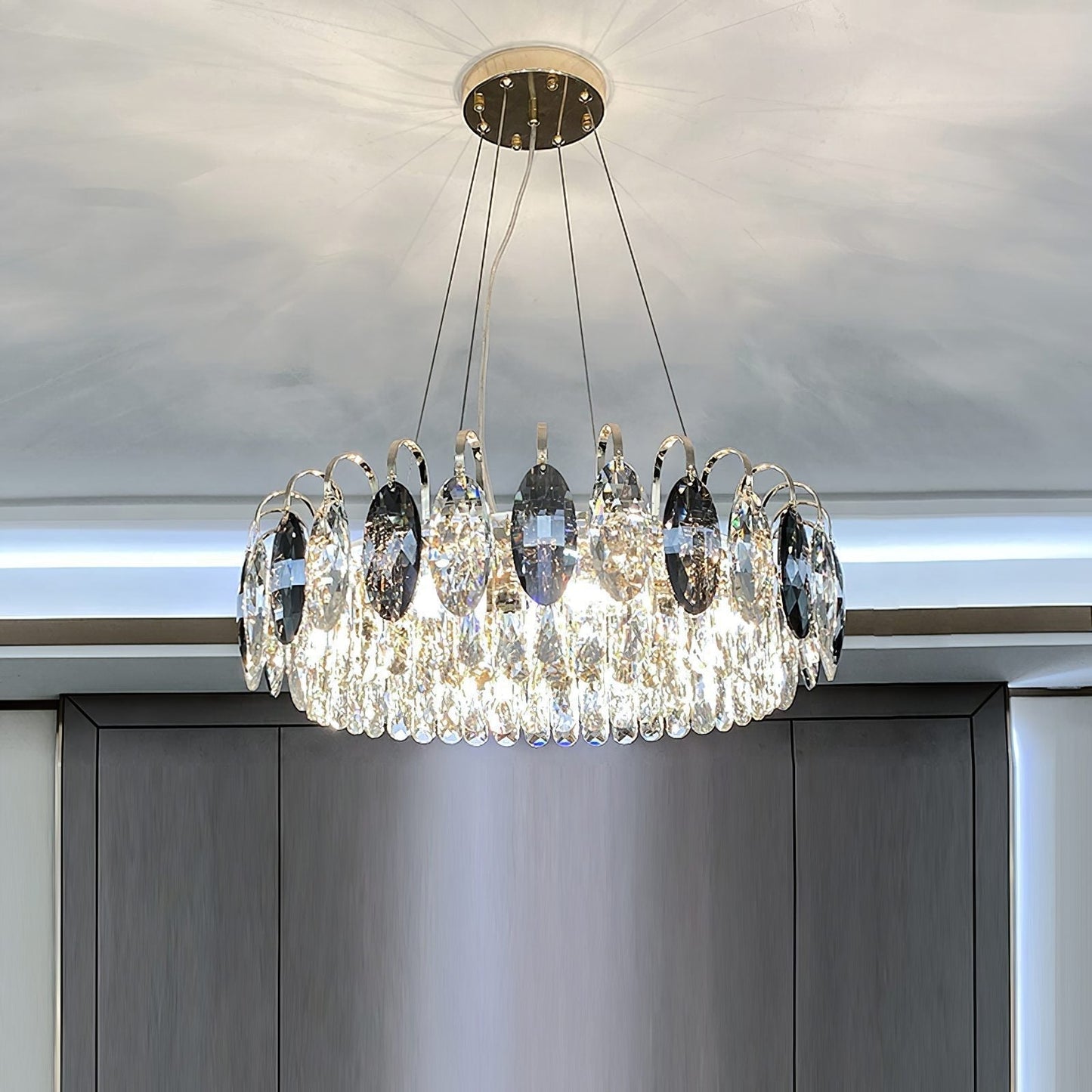 Lustre Luxueux En Cristal Prestigieux