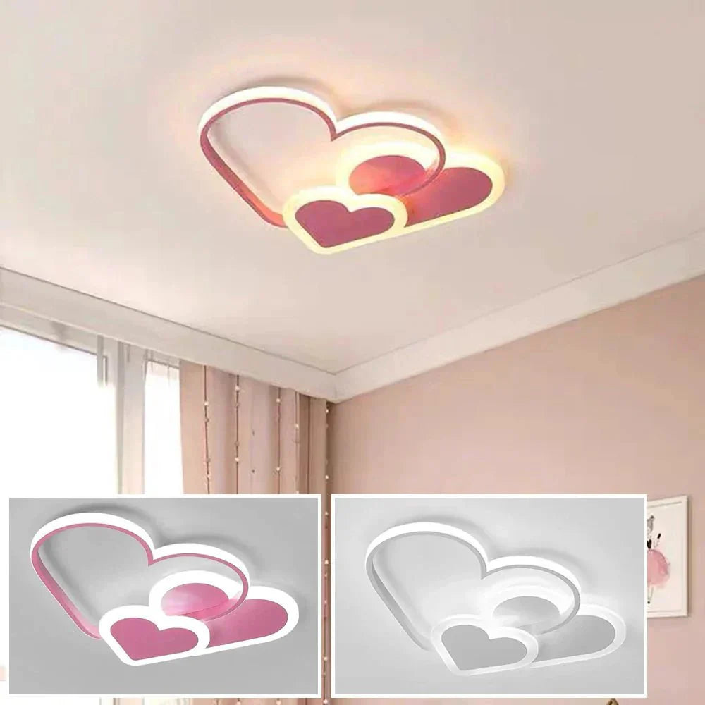 Plafonnier Enfant en forme de coeur