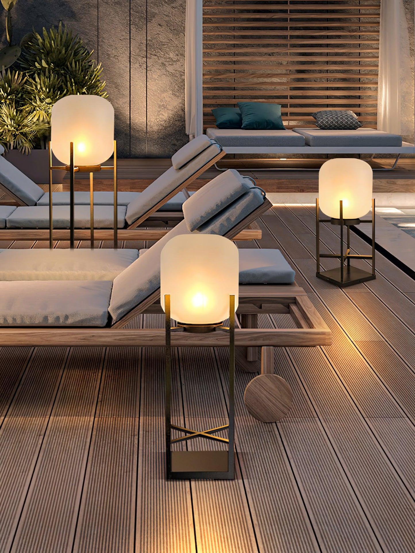Lampadaire Extérieur/Intérieur Solaire Rechargeable Ou Fillaire