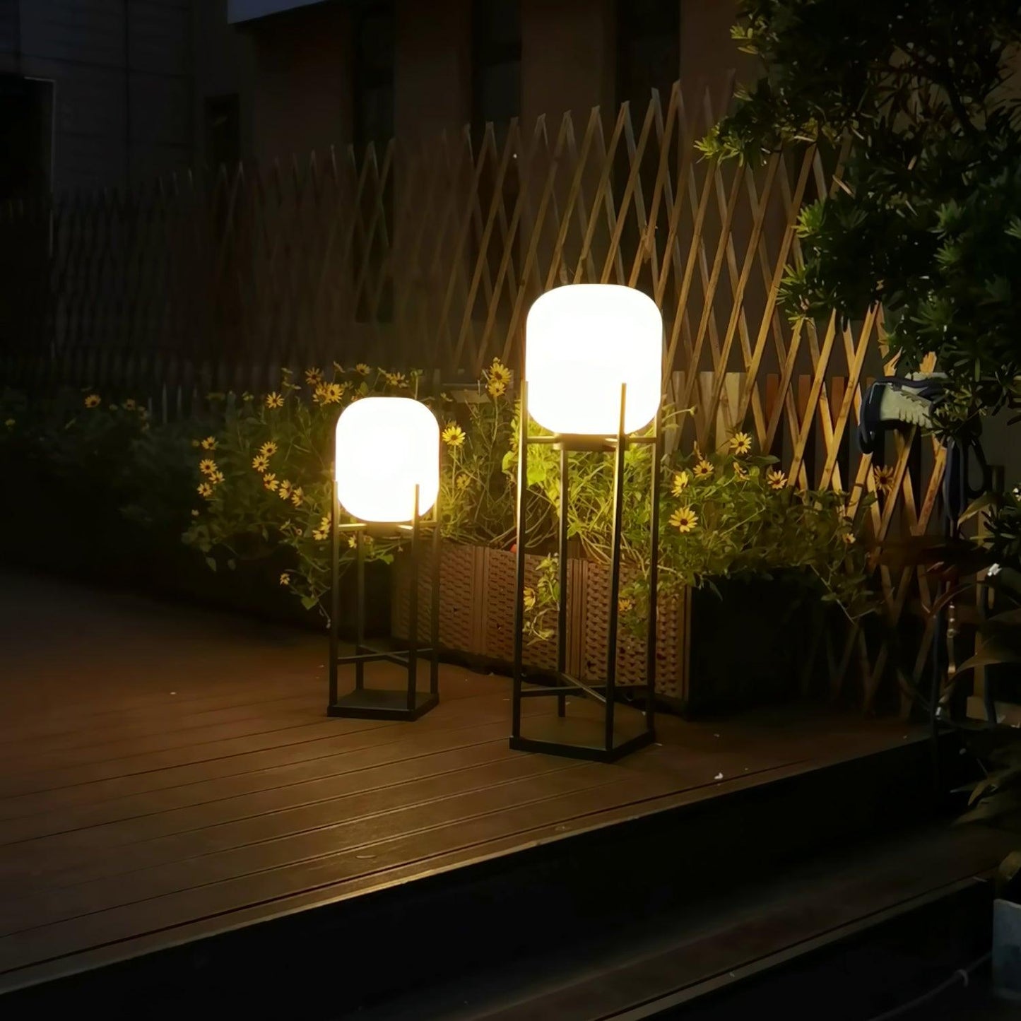 Lampadaire Extérieur/Intérieur Solaire Rechargeable Ou Fillaire