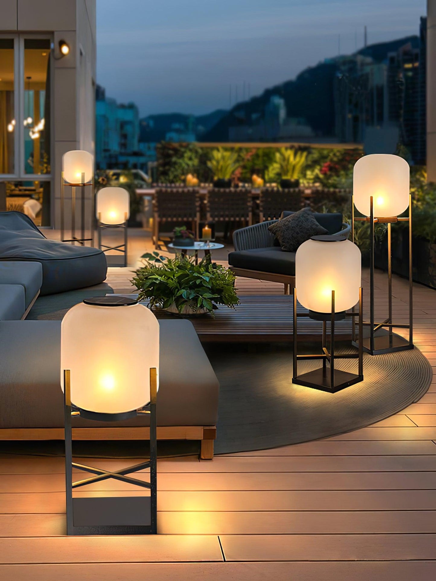 Lampadaire Extérieur/Intérieur Solaire Rechargeable Ou Fillaire