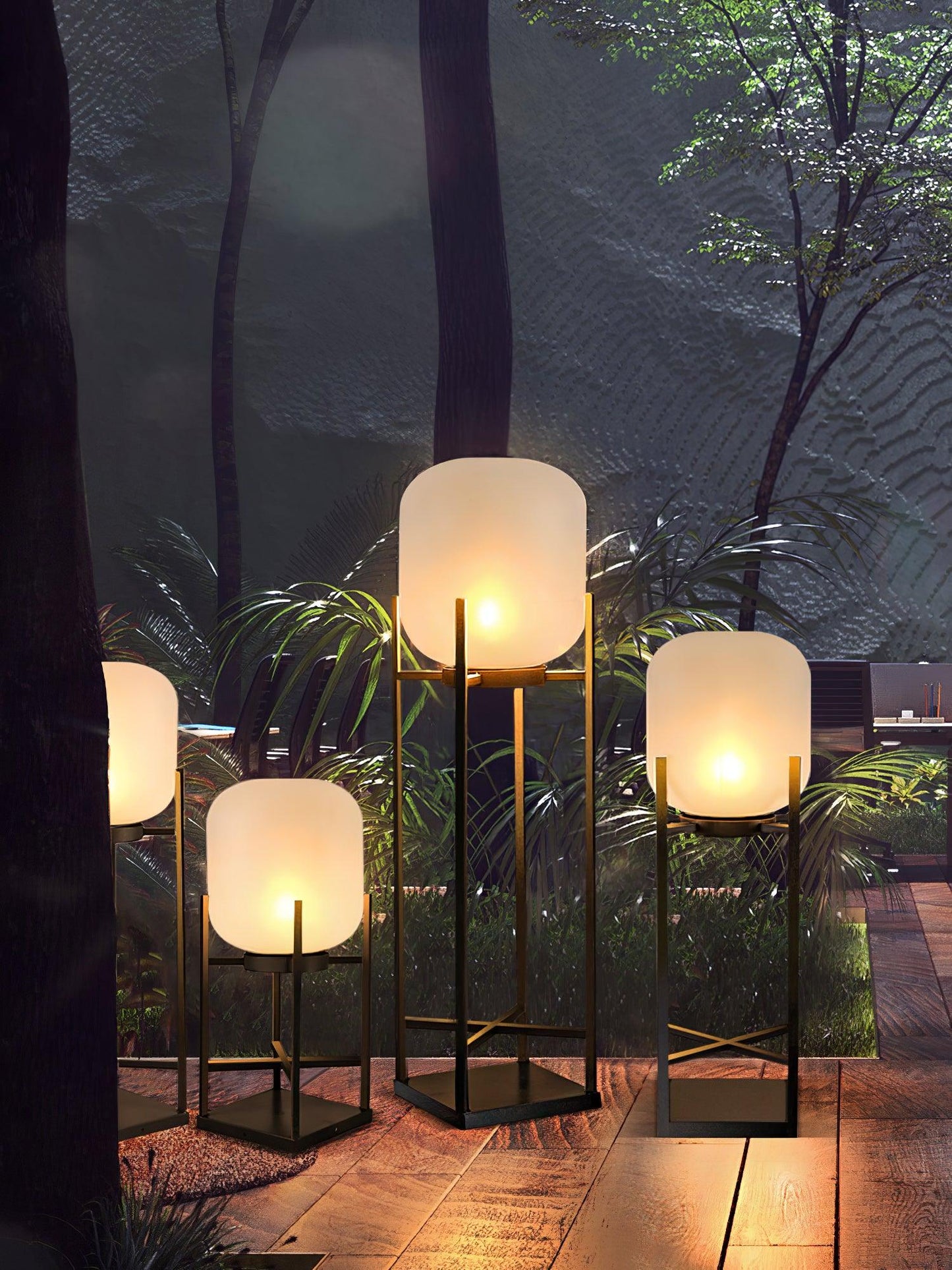 Lampadaire Extérieur/Intérieur Solaire Rechargeable Ou Fillaire