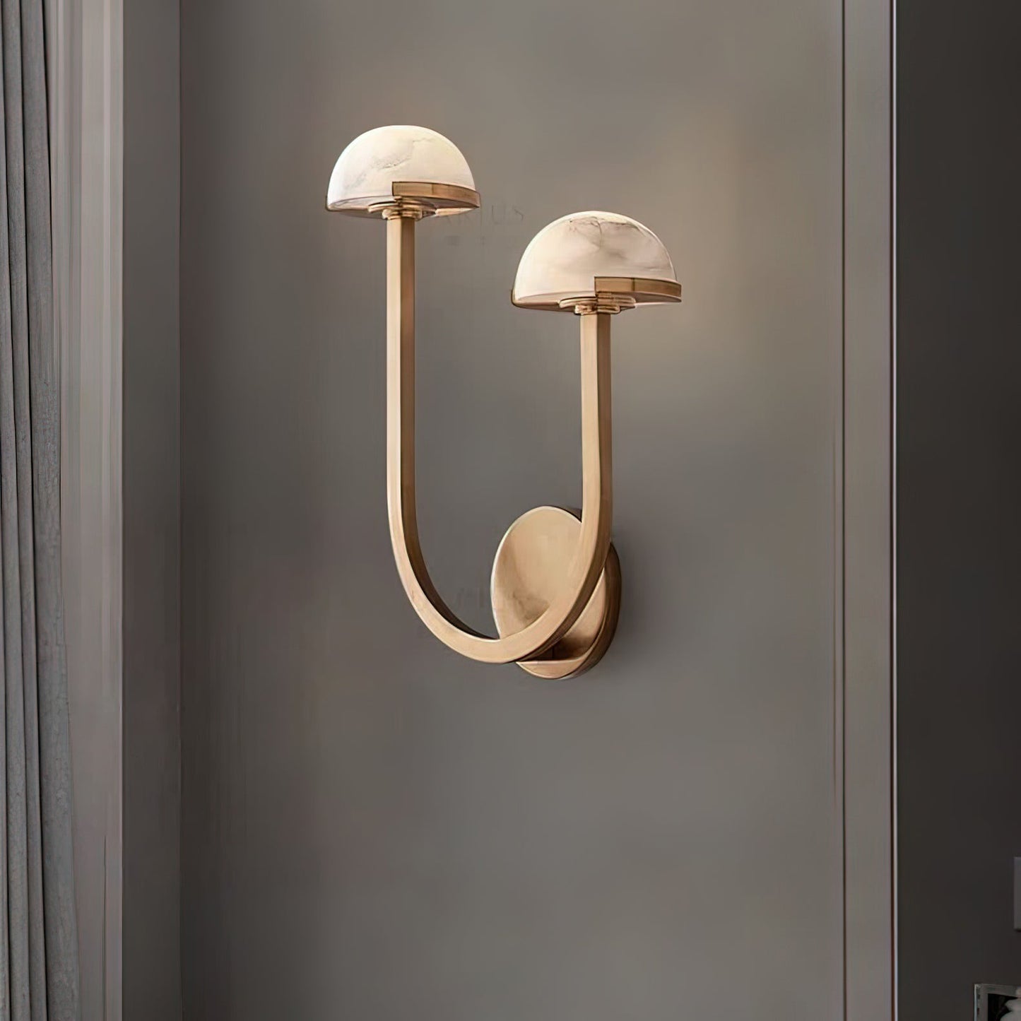 Applique Murale Champignon Albâtre