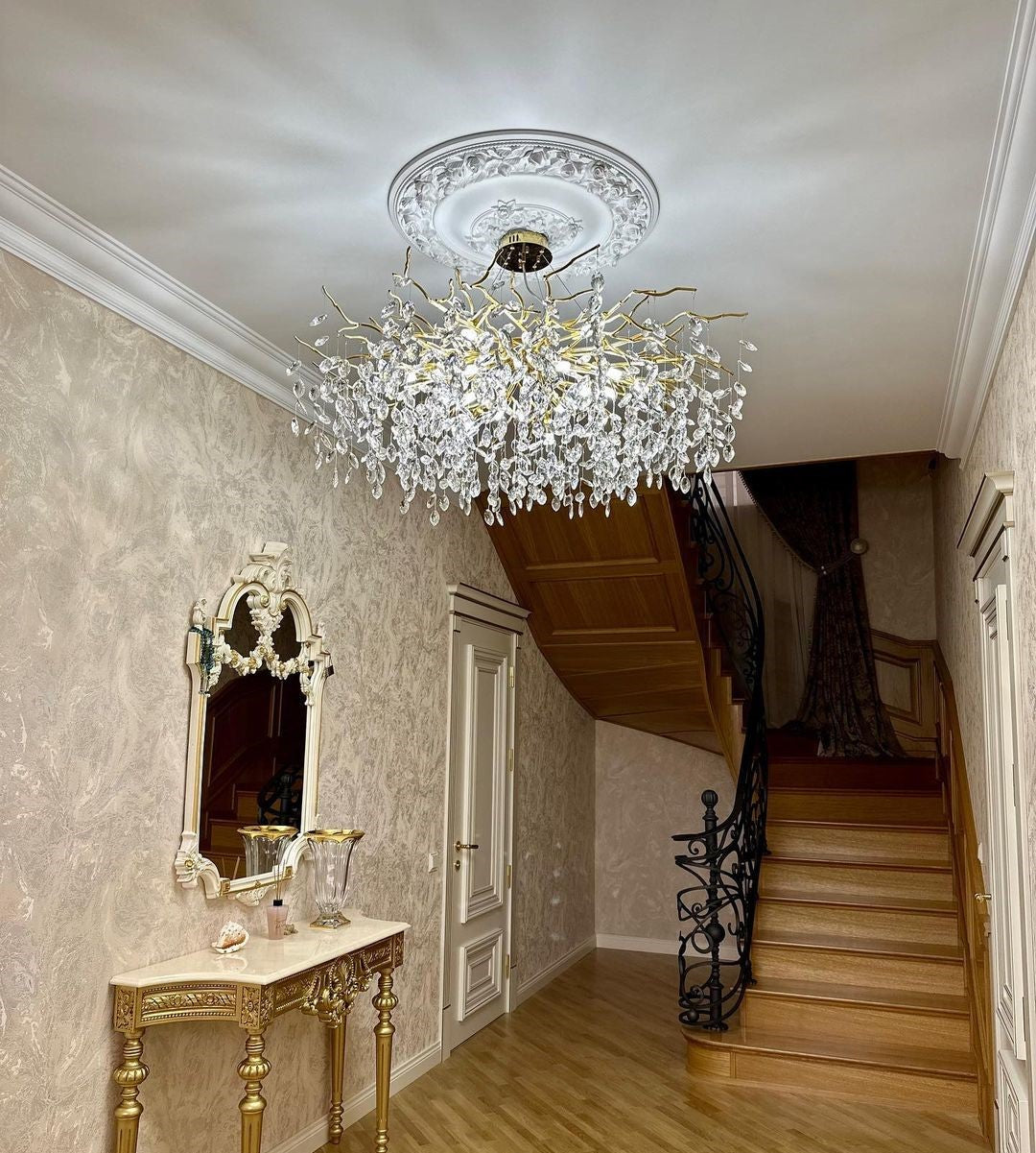 Lustre Cristal Style Français