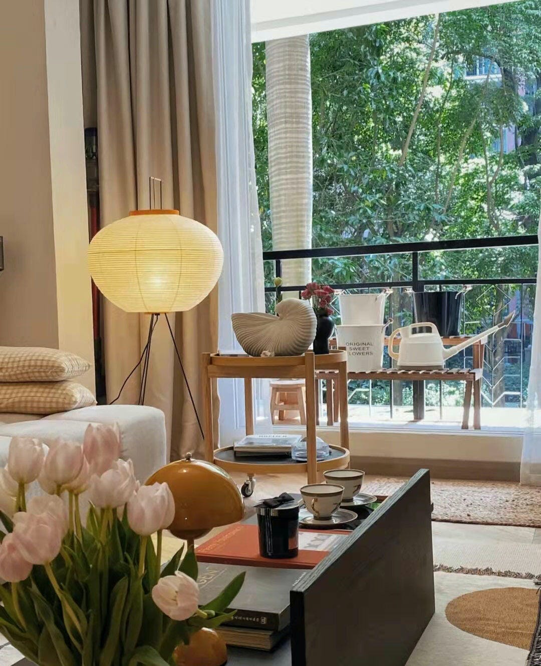 Lampadaire Riz Japonais Ambiant