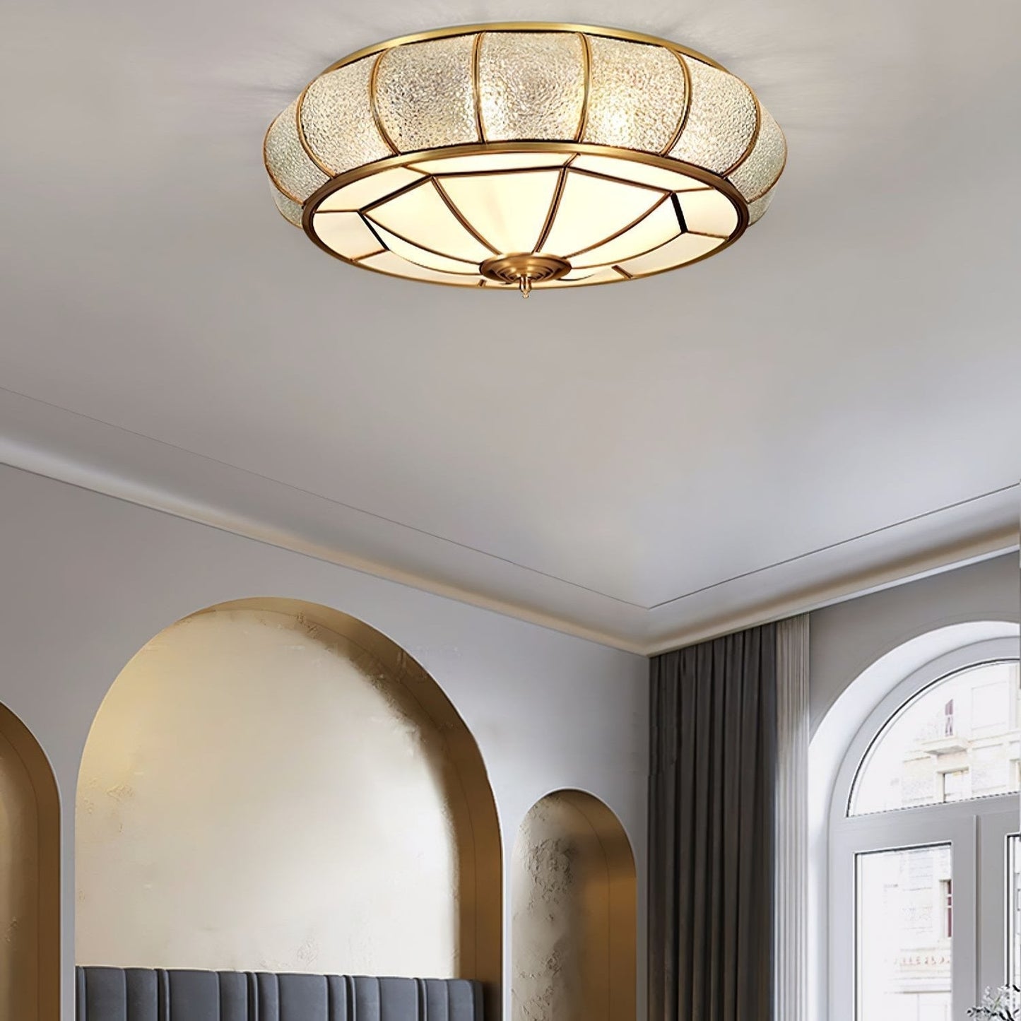 Plafonnier Led en Laiton