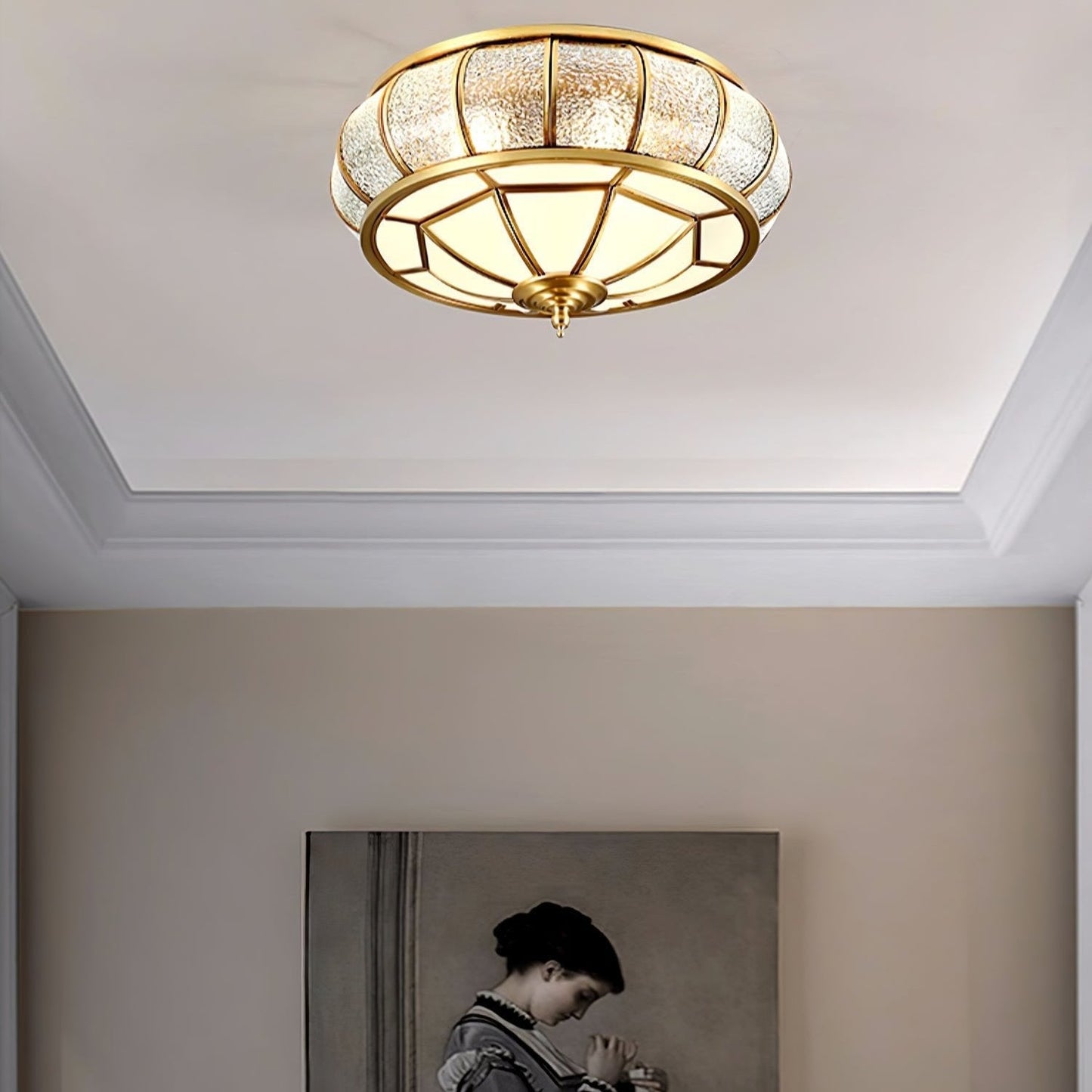 Plafonnier Led en Laiton