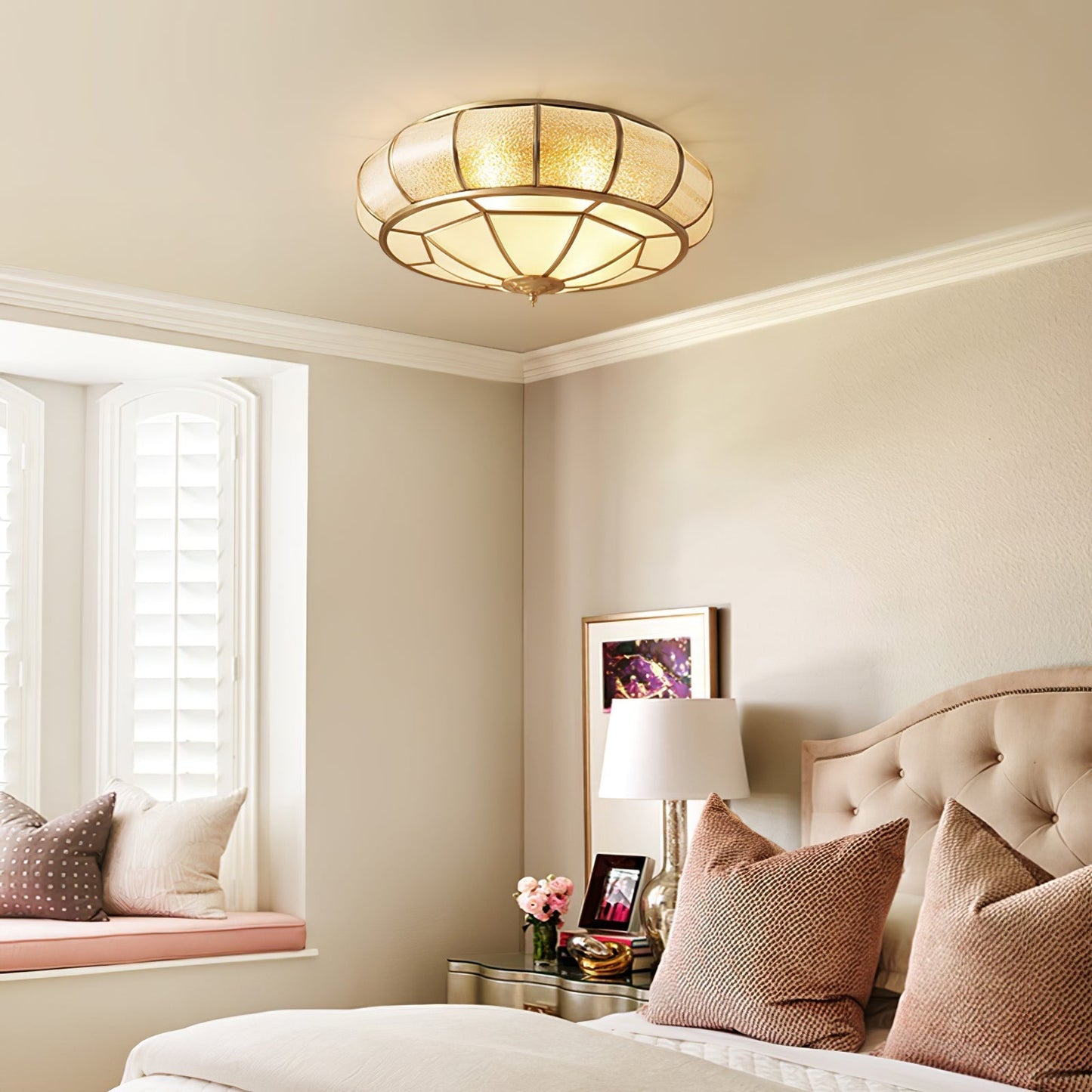 Plafonnier Led en Laiton