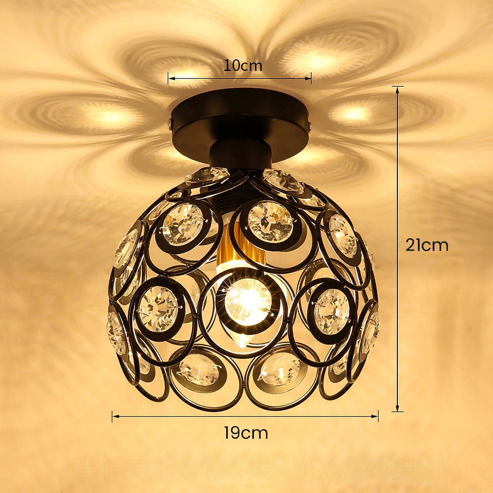 Plafonnier Boule Crystal