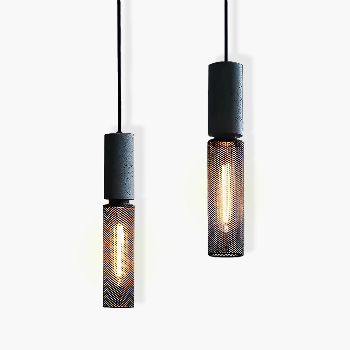 Suspension Luminaire Style Béton Moderne