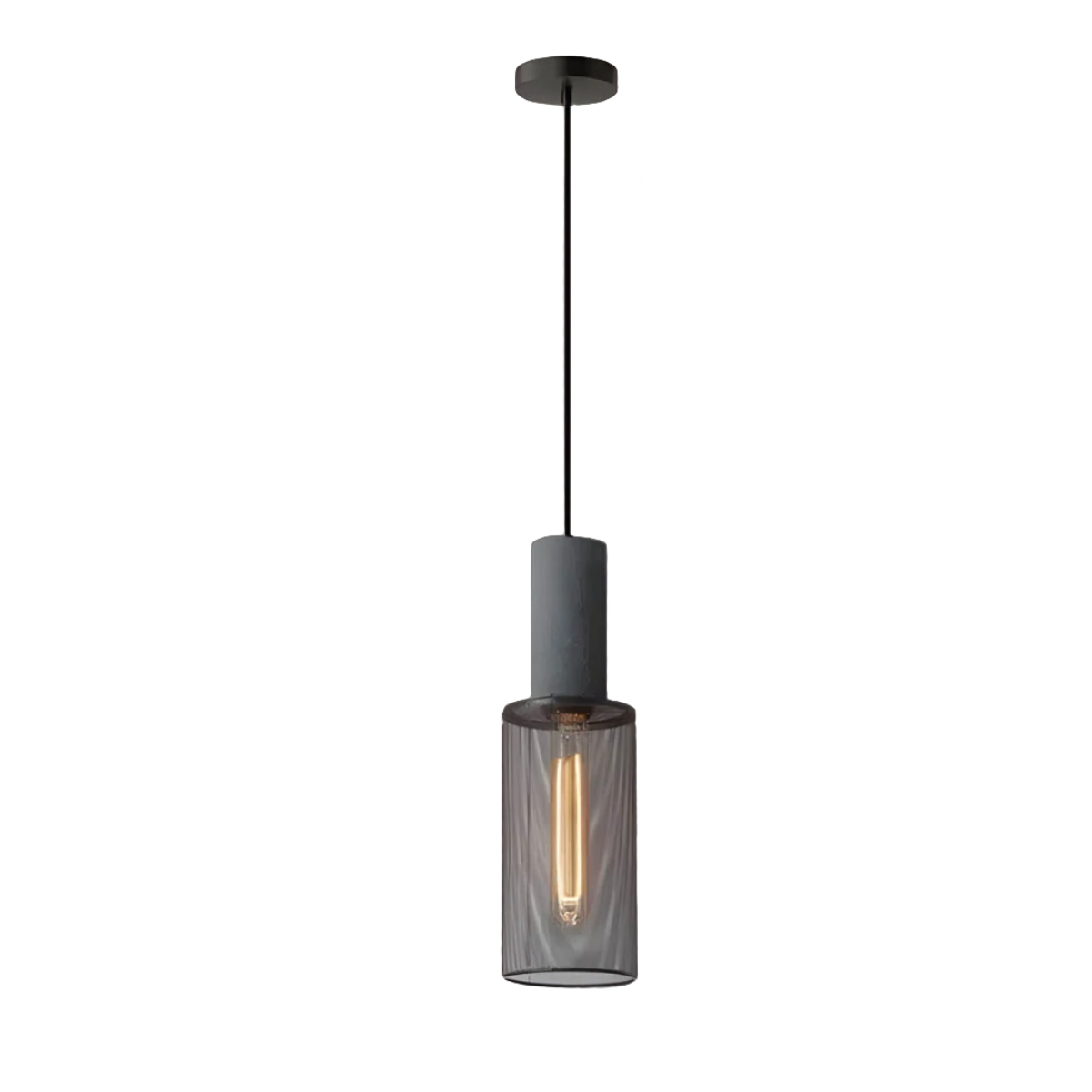 Suspension Luminaire Style Béton Moderne