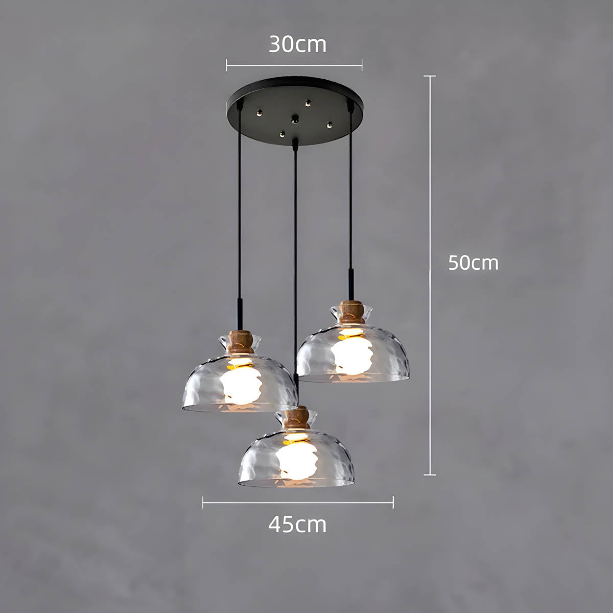 Lustre - Suspension Minimaliste En Verre