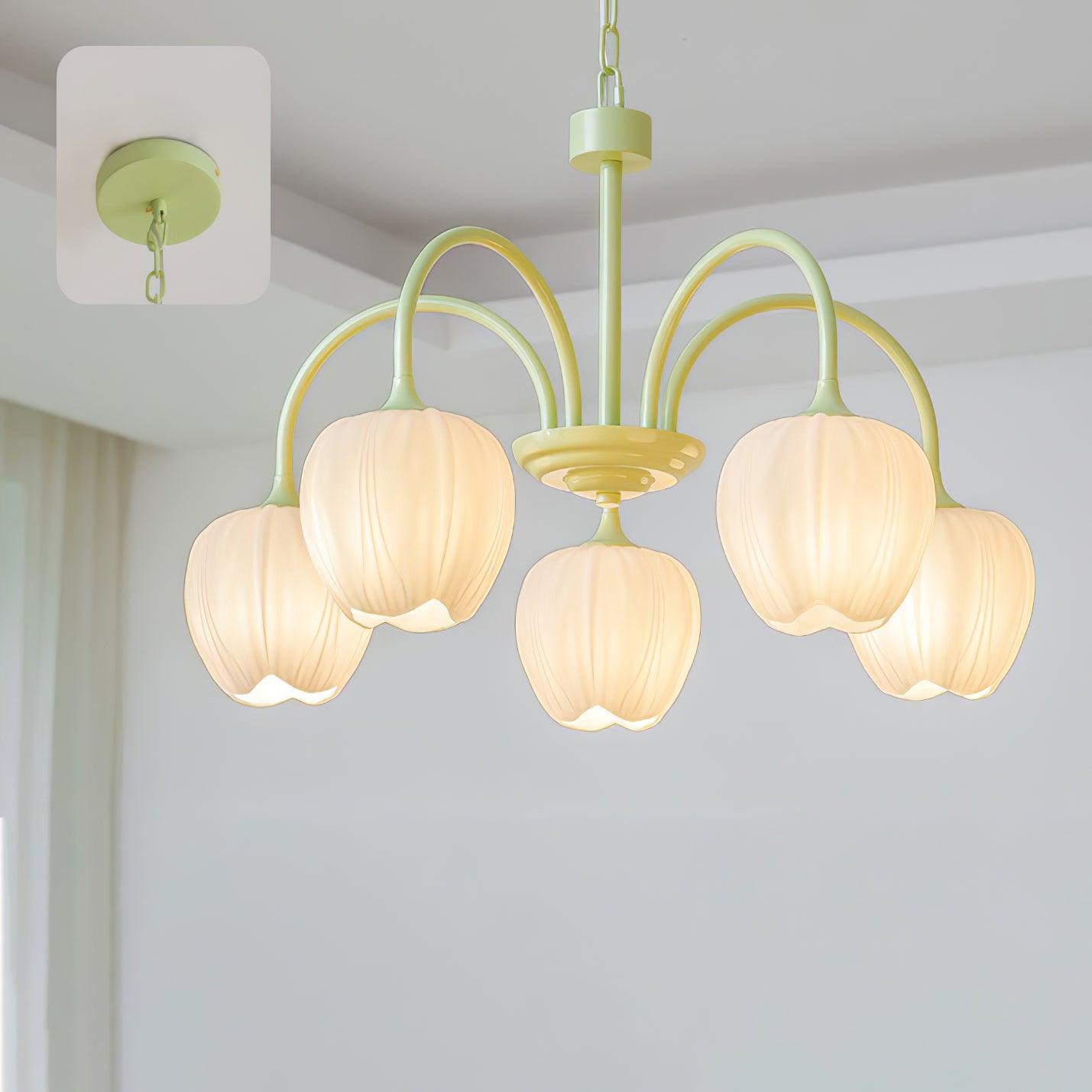 Lustre Tulipes Suspendues Élégant