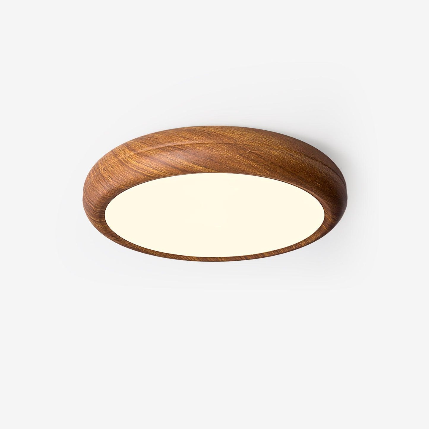Plafonnier Rond en Bois