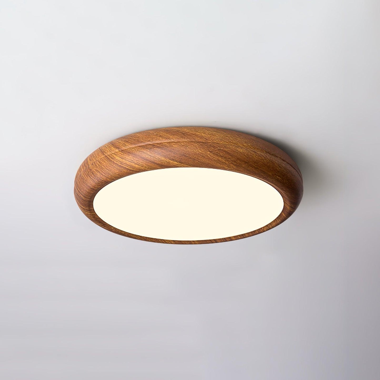 Plafonnier Rond en Bois