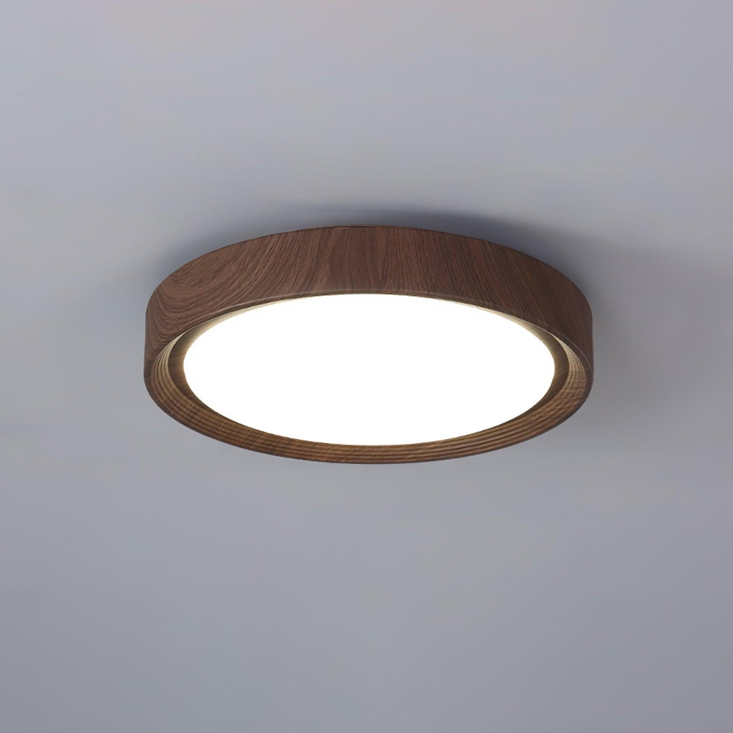 Plafonnier Rond en Bois
