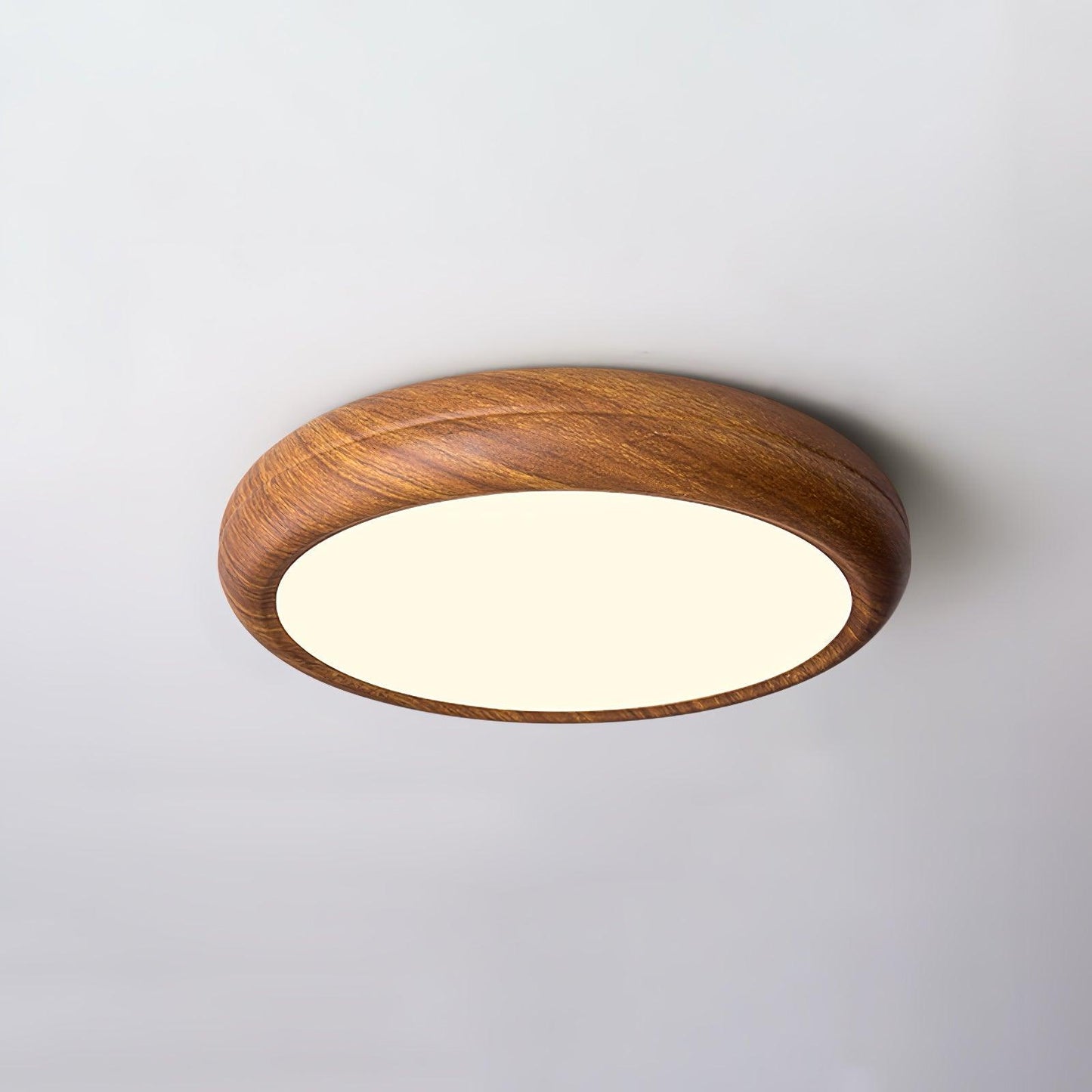 Plafonnier Rond en Bois
