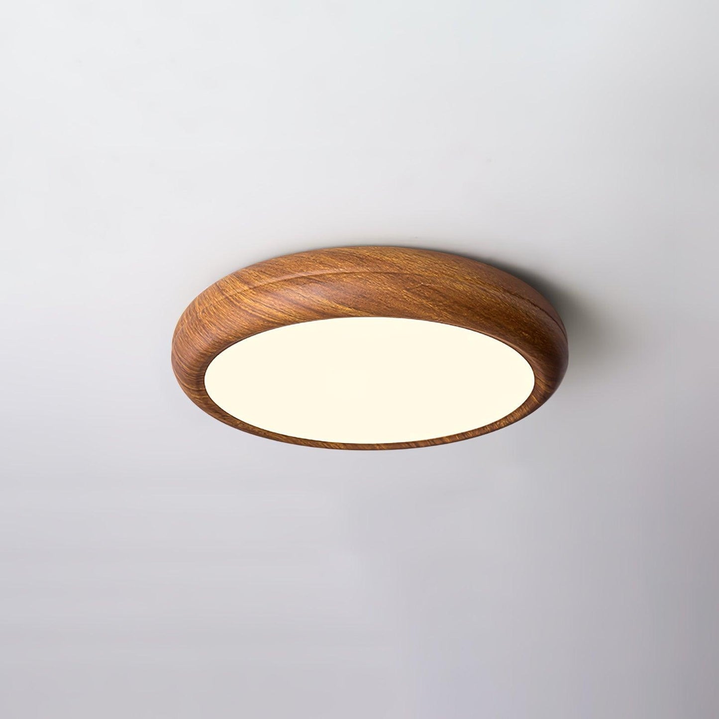 Plafonnier Rond en Bois