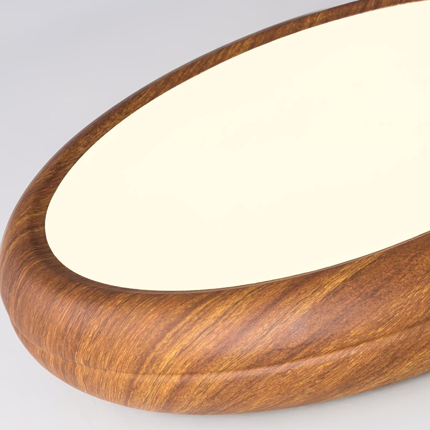 Plafonnier Rond en Bois