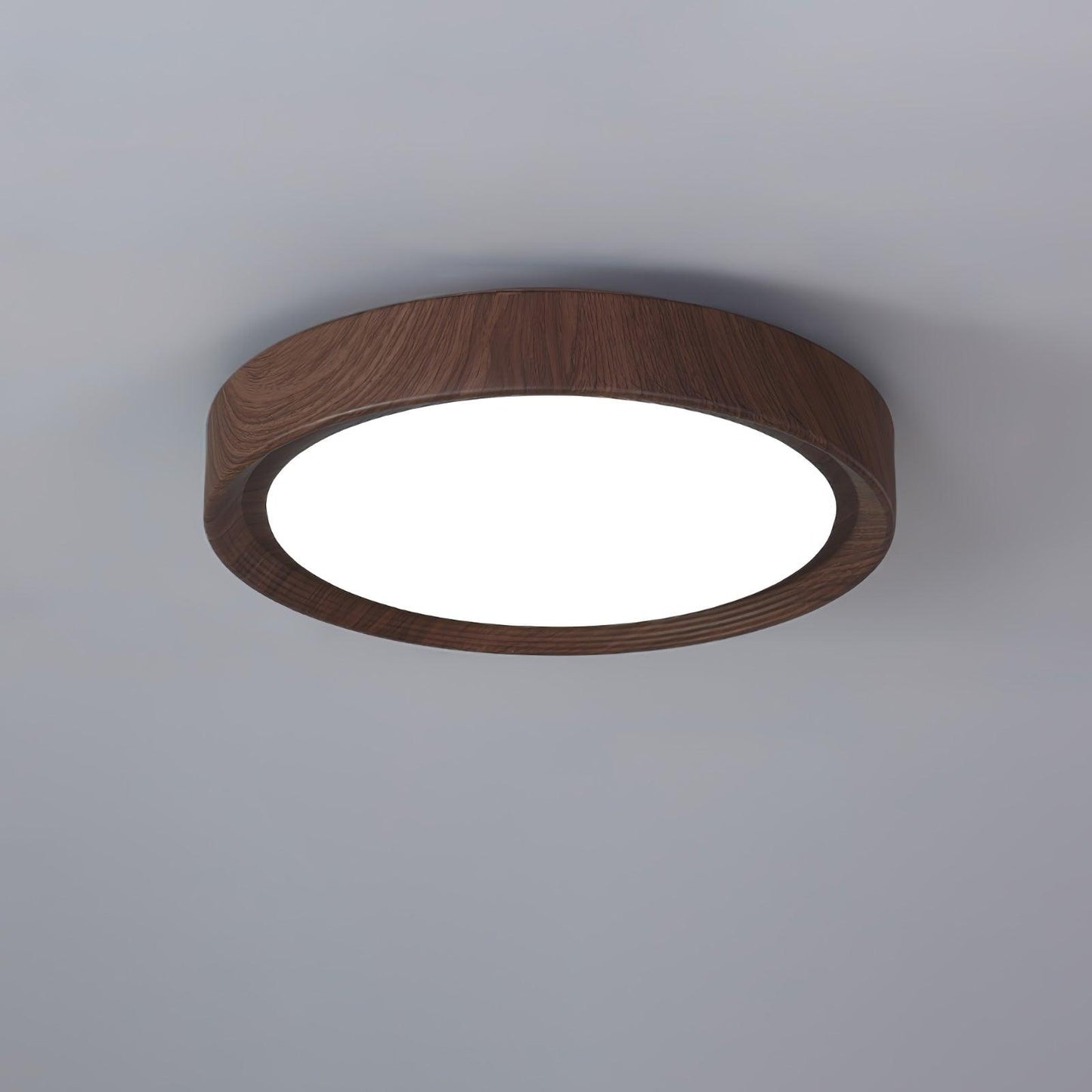 Plafonnier Rond en Bois