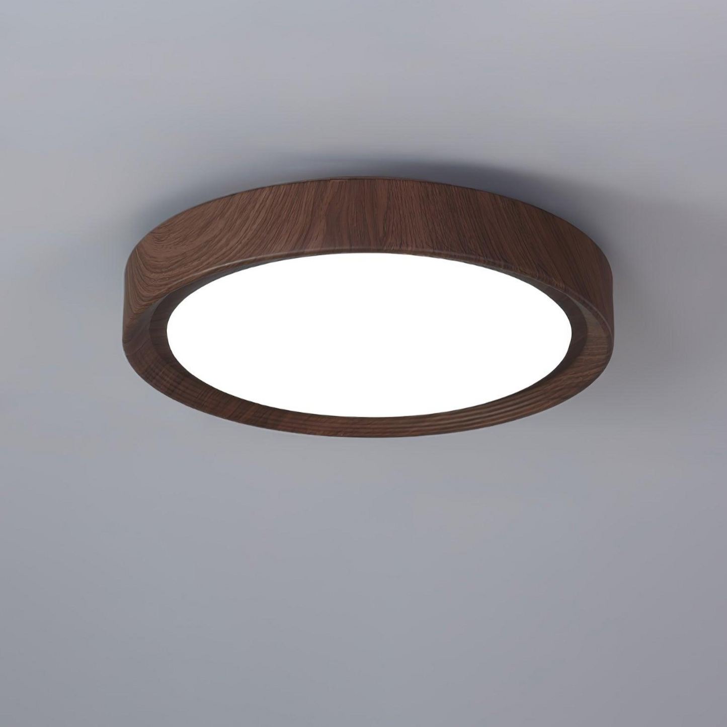 Plafonnier Rond en Bois