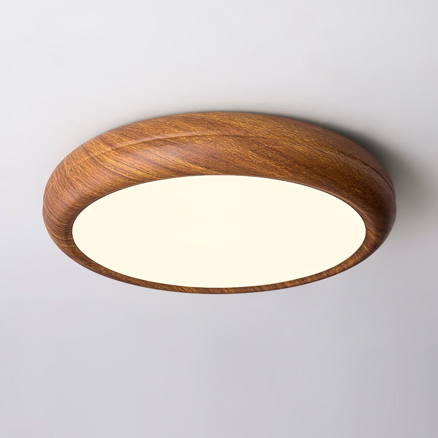 Plafonnier Rond en Bois