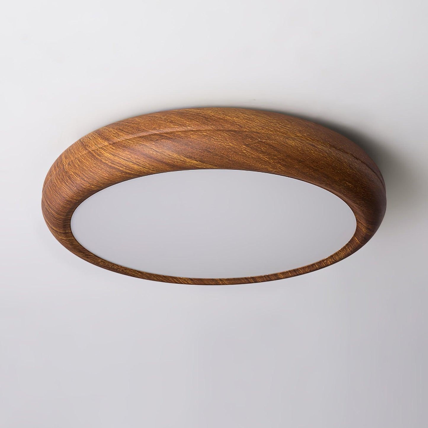 Plafonnier Rond en Bois