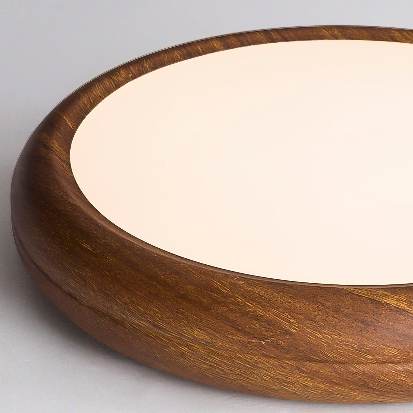 Plafonnier Rond en Bois