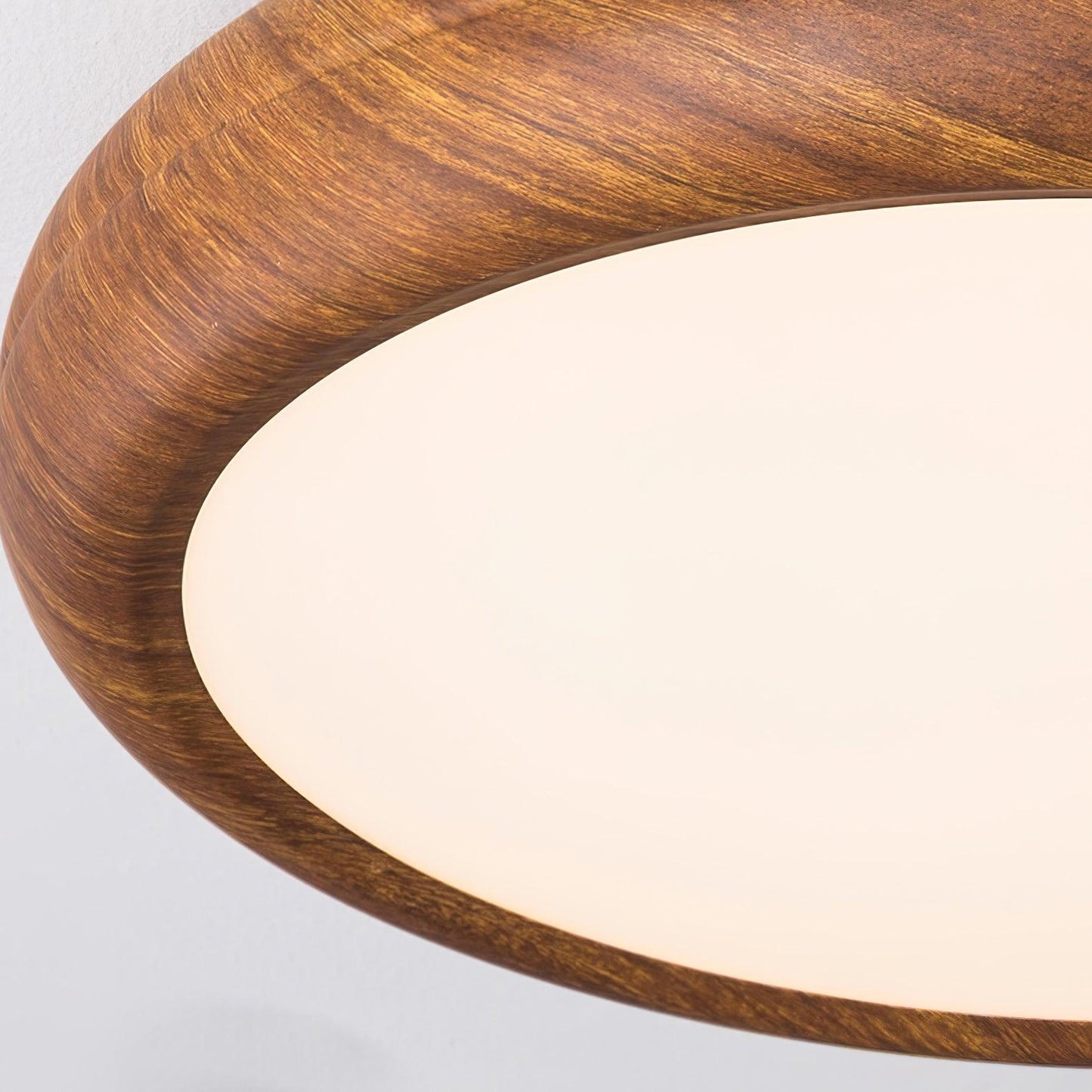 Plafonnier Rond en Bois
