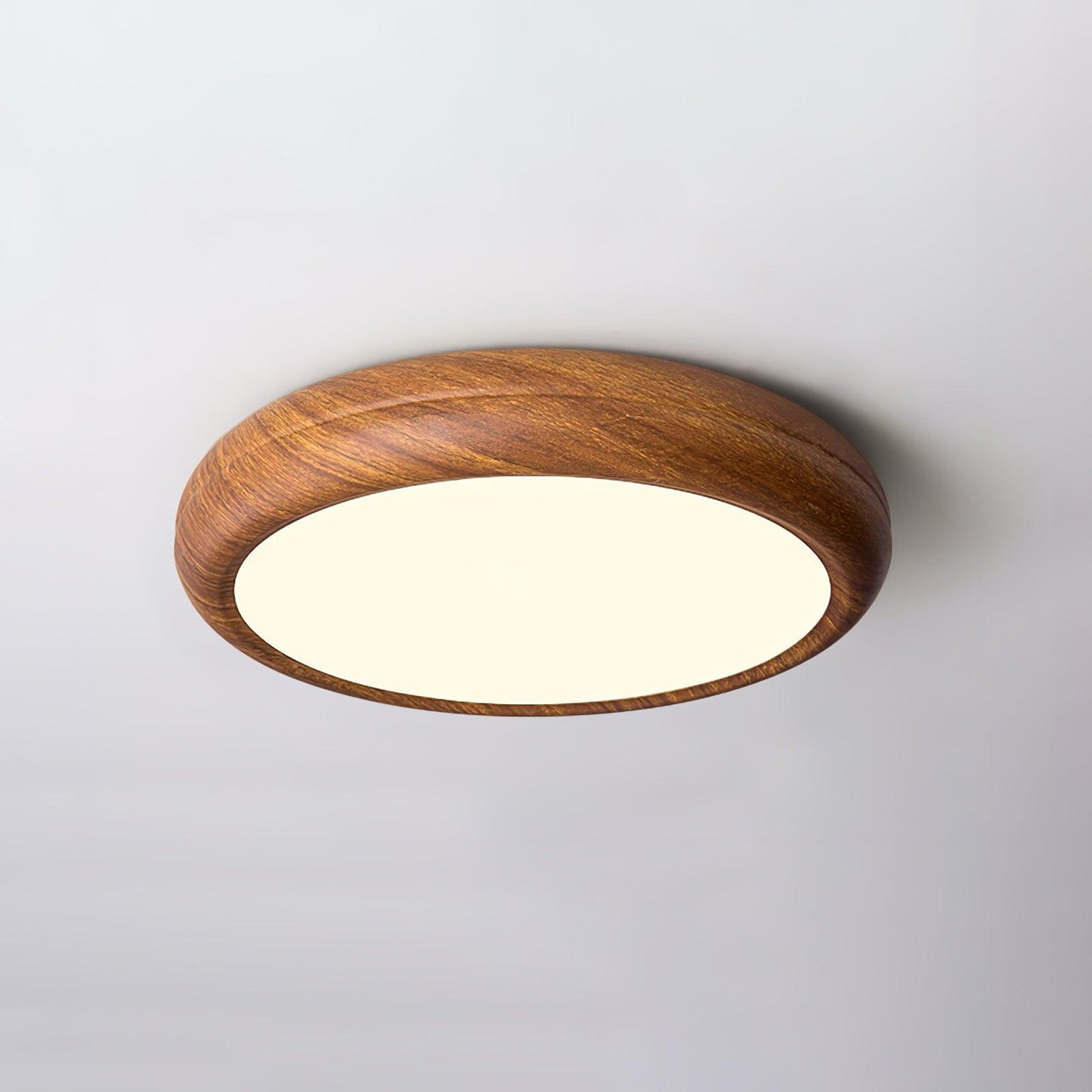 Plafonnier Rond en Bois