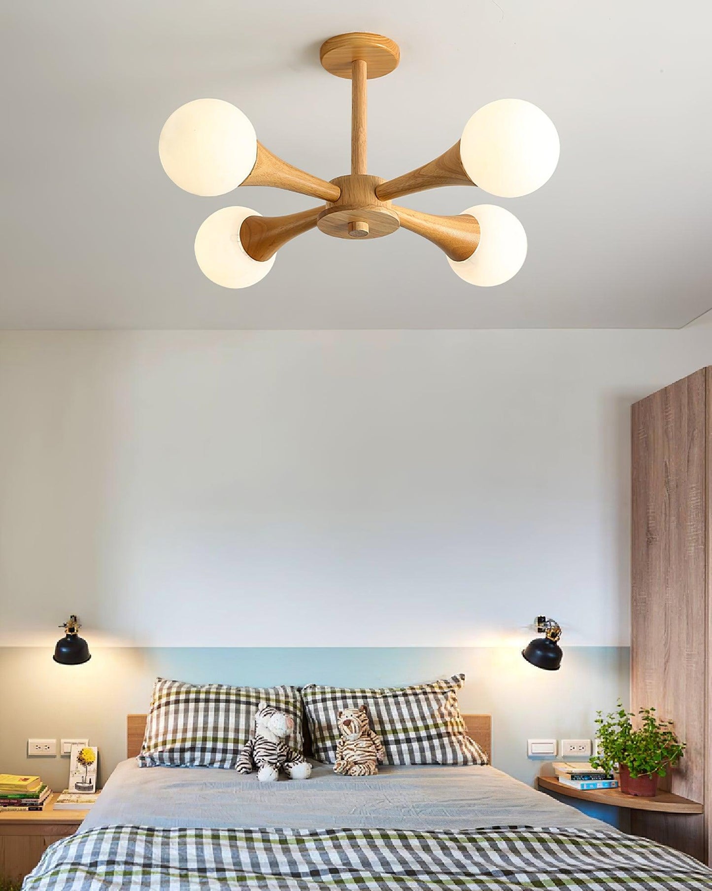 Lustre En Bois Style Japonais