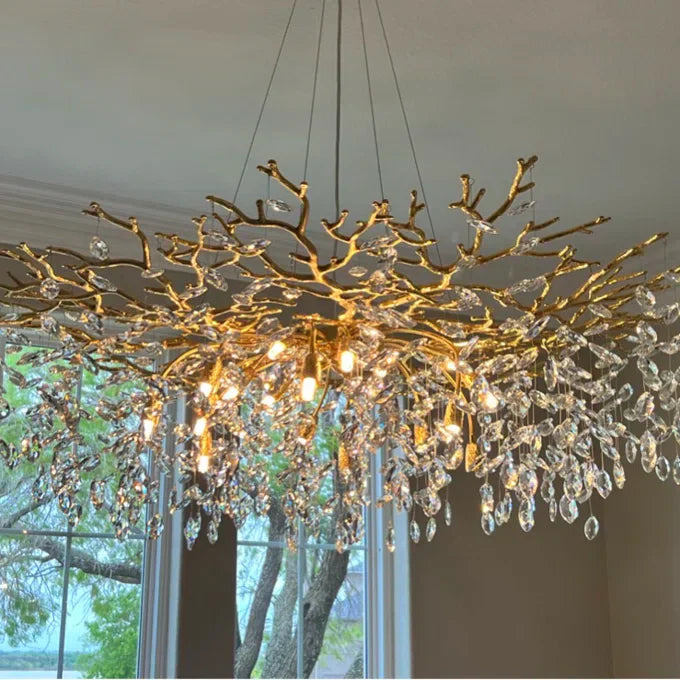 Lustre Cristal Style Français