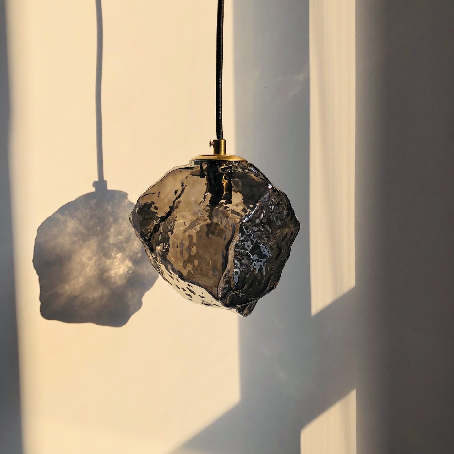 Suspension Luminaire Style Météorite Verre