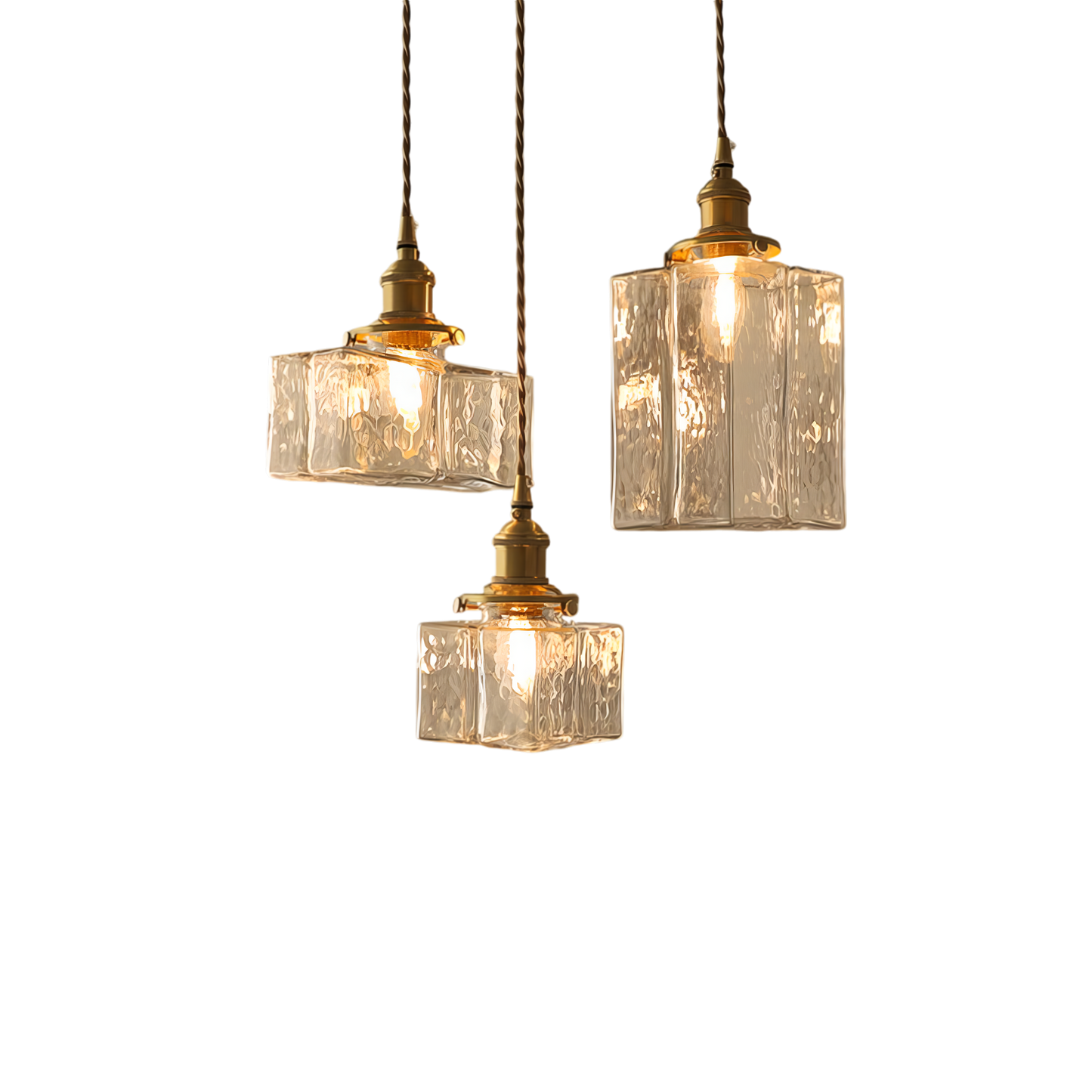 Suspension Luminaire Moderne Rétro Cubique