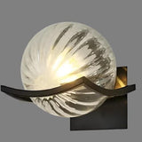 Applique Murale Boule En Verre Transparent Moderne