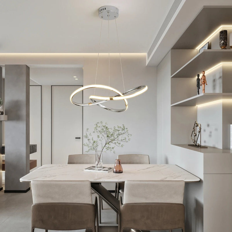 Suspension Luminaire Déco Ondulée LED